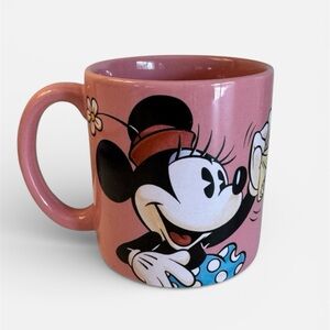 Vintage Walt Disney World Pink Minnie Mouse Ceramic Mug